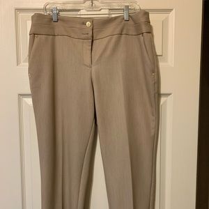 Anne Klein dress slacks. Gold applications length hits right above the ankle.